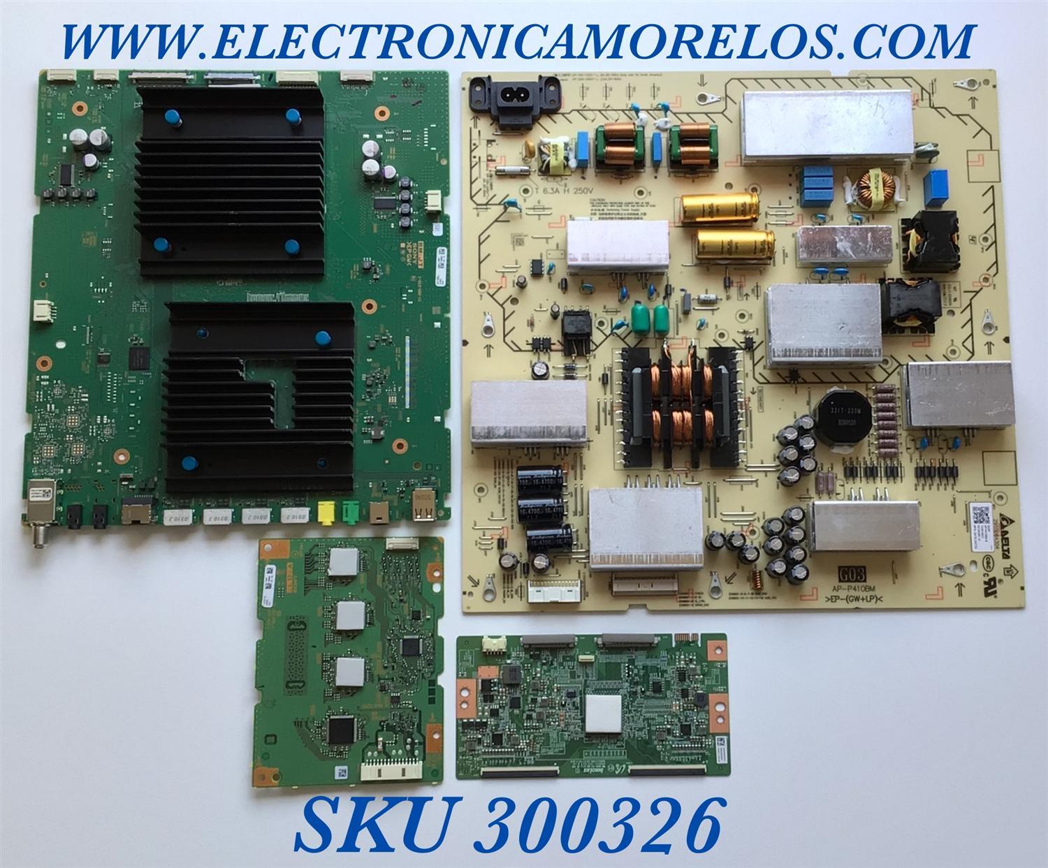 KIT DE TARJETAS PARA TV SONY 4K·UHD·HDR / MAIN A5011882A 098 / 1-003-688-11 / 1-003-688-21 / T-CON 3KKDK3010 / 1-006-266-11 / LED DRIVER A5016211A / 1-004-243-22 / 1-004-242-22 / FUENTE 100610922 / 2955064304 / PANEL YDAF075DNN01 / MODELO XBR-75X950H - Imagen 1